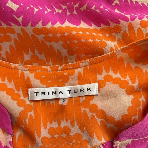 COPY - Trina Turk Silk tunic dress with belt size O - Picture 4 of 4